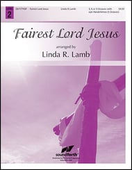 Fairest Lord Jesus Handbell sheet music cover Thumbnail